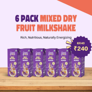 <p>6 Mixed Dry Fruit Milk Shake</p>