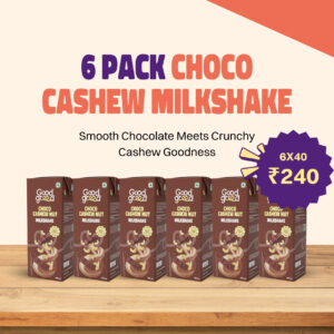 <p> 6 Choco Cashew Nut Milk Shakes</p>