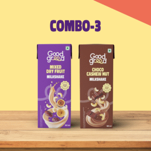 <p>Mixed Dry Fruit Milk Shake and Choco Cashew Nut Milk Shake</p>